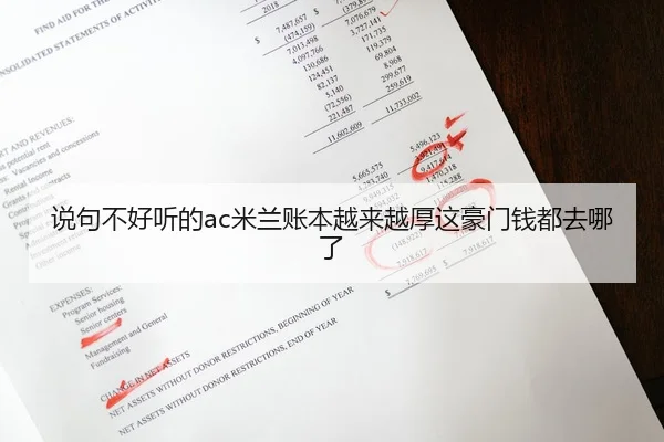 说句不好听的ac米兰账本越来越厚这豪门钱都去哪了